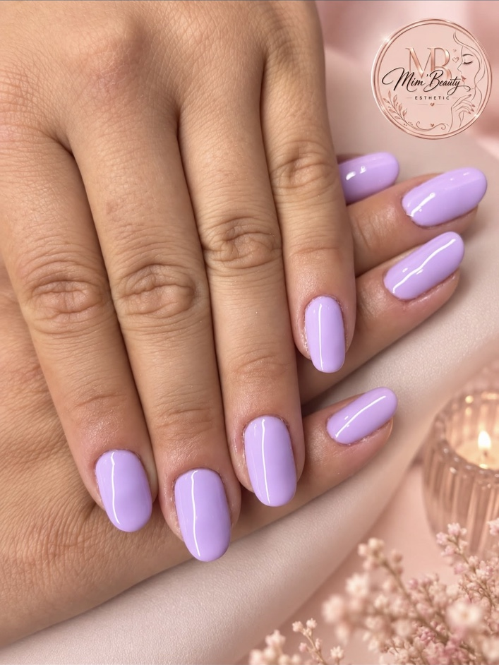 Semi-permanent aux tons lilas