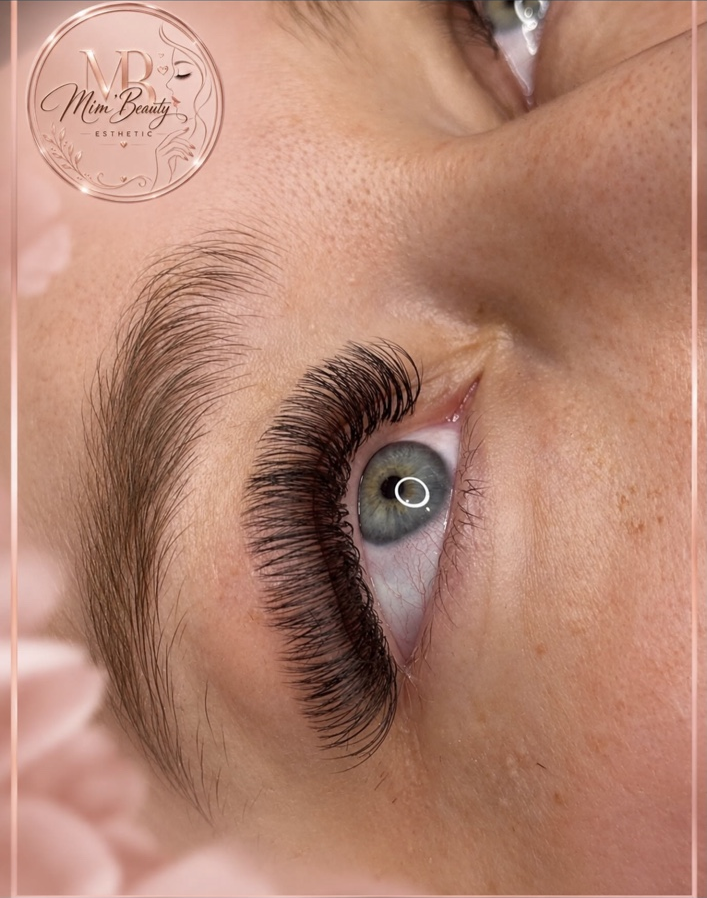 Réalisation de cils chez Mim’Beauty, visuel après la prestation